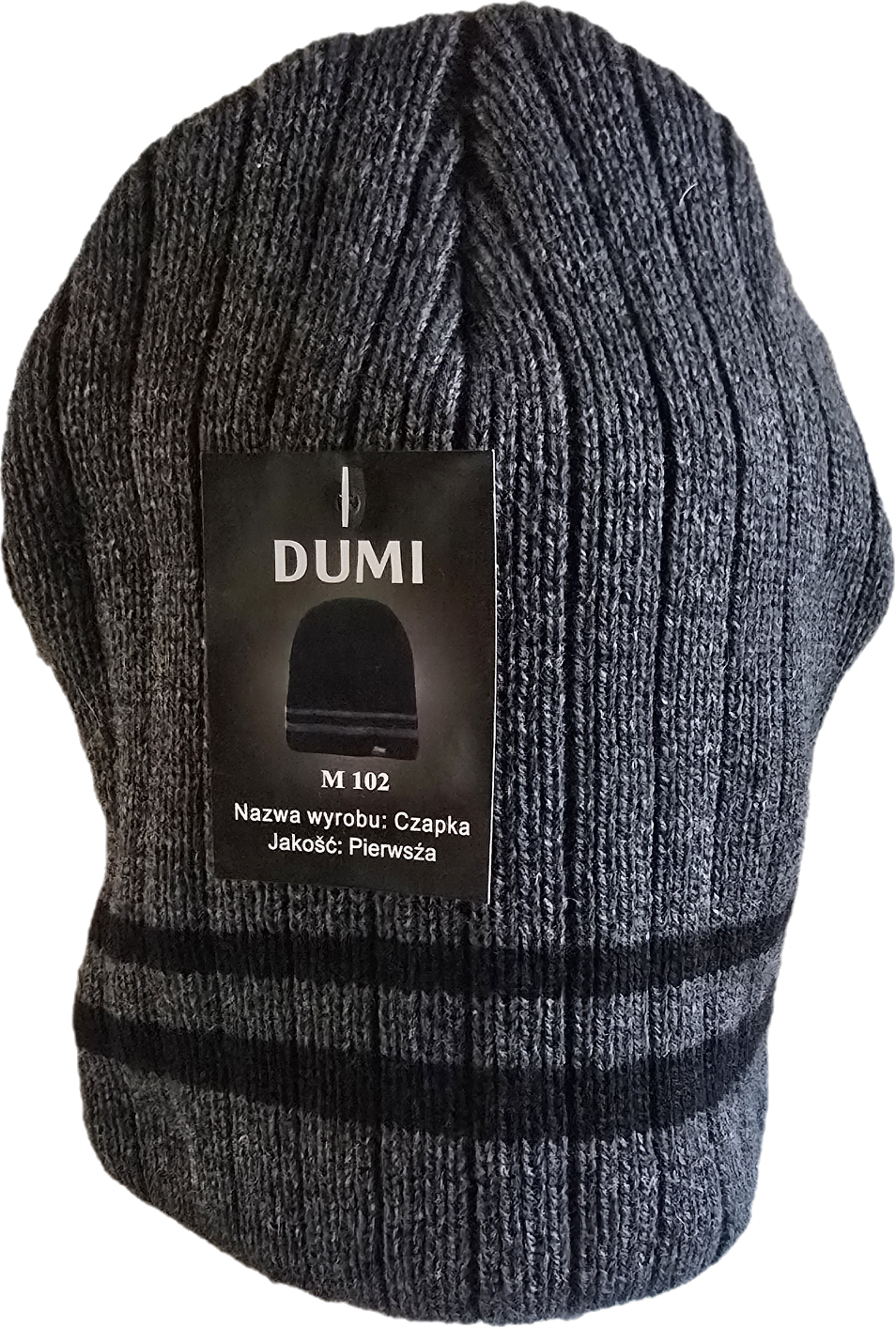 2025/12/1000045728.png Adīta ziemas cepure ar atloku DUMI - Image 1