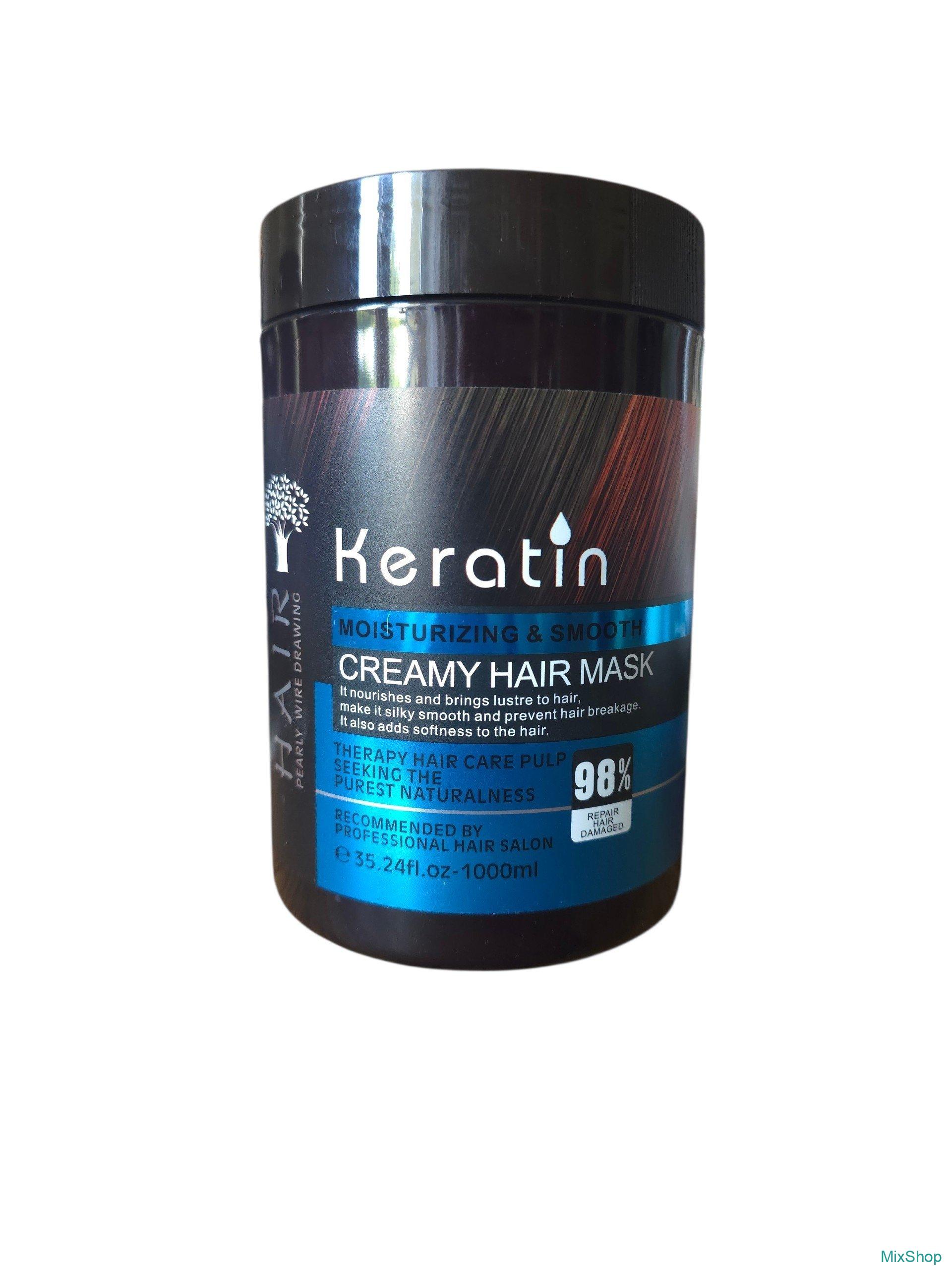 2025/12/1000072919.jpg Matu maska ar keratīnu Hair Creamy Hair Mask 1000 ml - Image 1