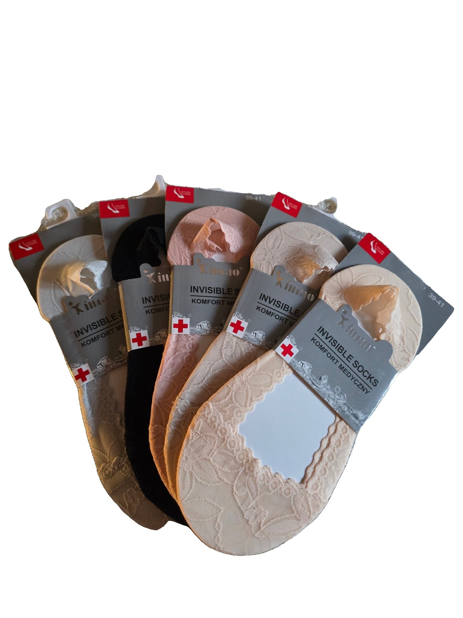 2025/12/wp-1766770320367.jpg Sieviešu neredzamās zeķītes ar mežģīnēm (Invisible Socks) - Image 1