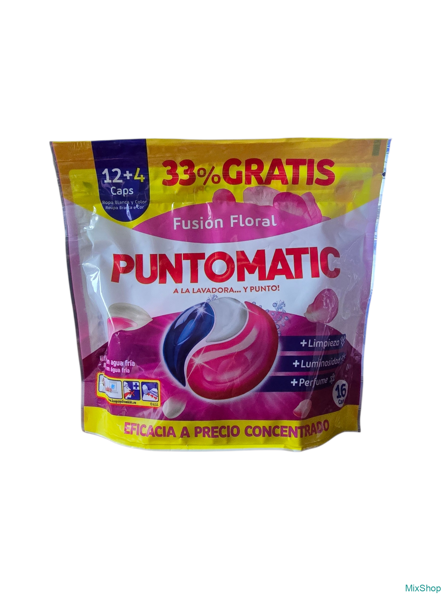 2026/01/1000072505.png Veļas kapsulas Puntomatic Fusión Floral (16 kapsulas) - Image 1