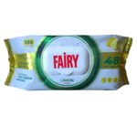 Mitrās tīrīšanas salvetes Fairy ar citrona aromātu (100 gab.)