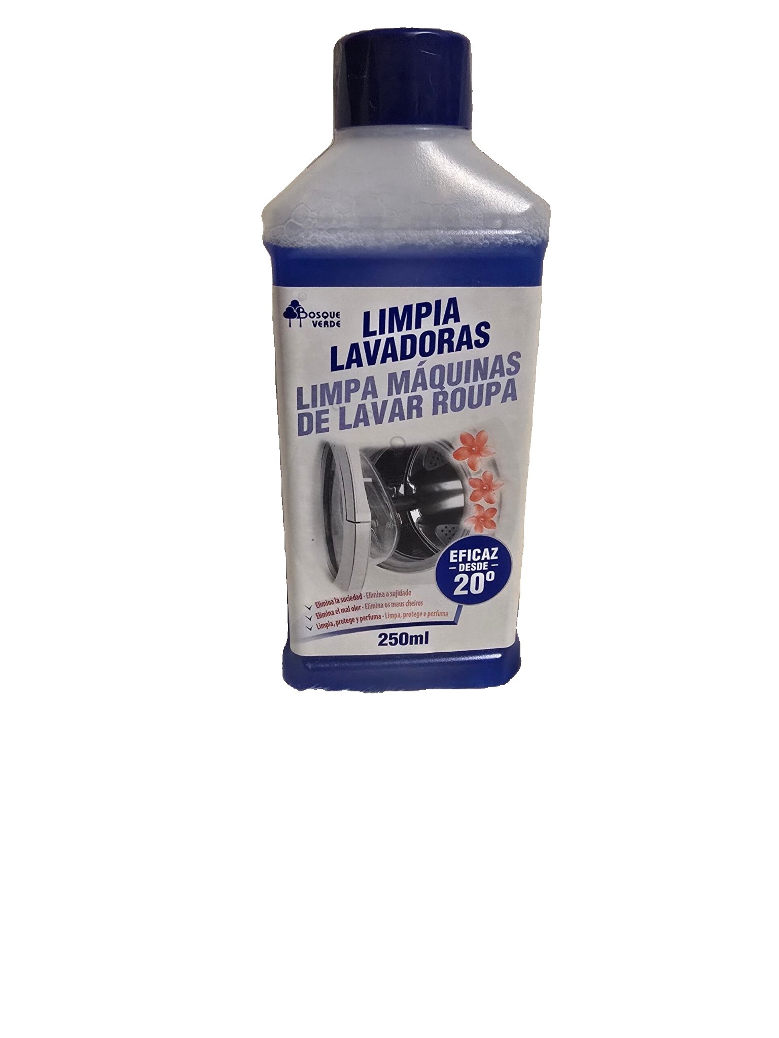 2026/01/wp-1767459487574.jpg Veļas mašīnas tīrītājs Bosque Verde Limpia Lavadoras 250 ml - Image 1