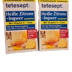 Karstā citrona un ingvera dzēriens ar C vitamīnu un cinku (10 paciņas)Tetesept