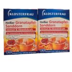 Karstais granātābolu un smiltsērkšķu dzēriens ar C vitamīnu un cinku (10 paciņas)Klosterfrau