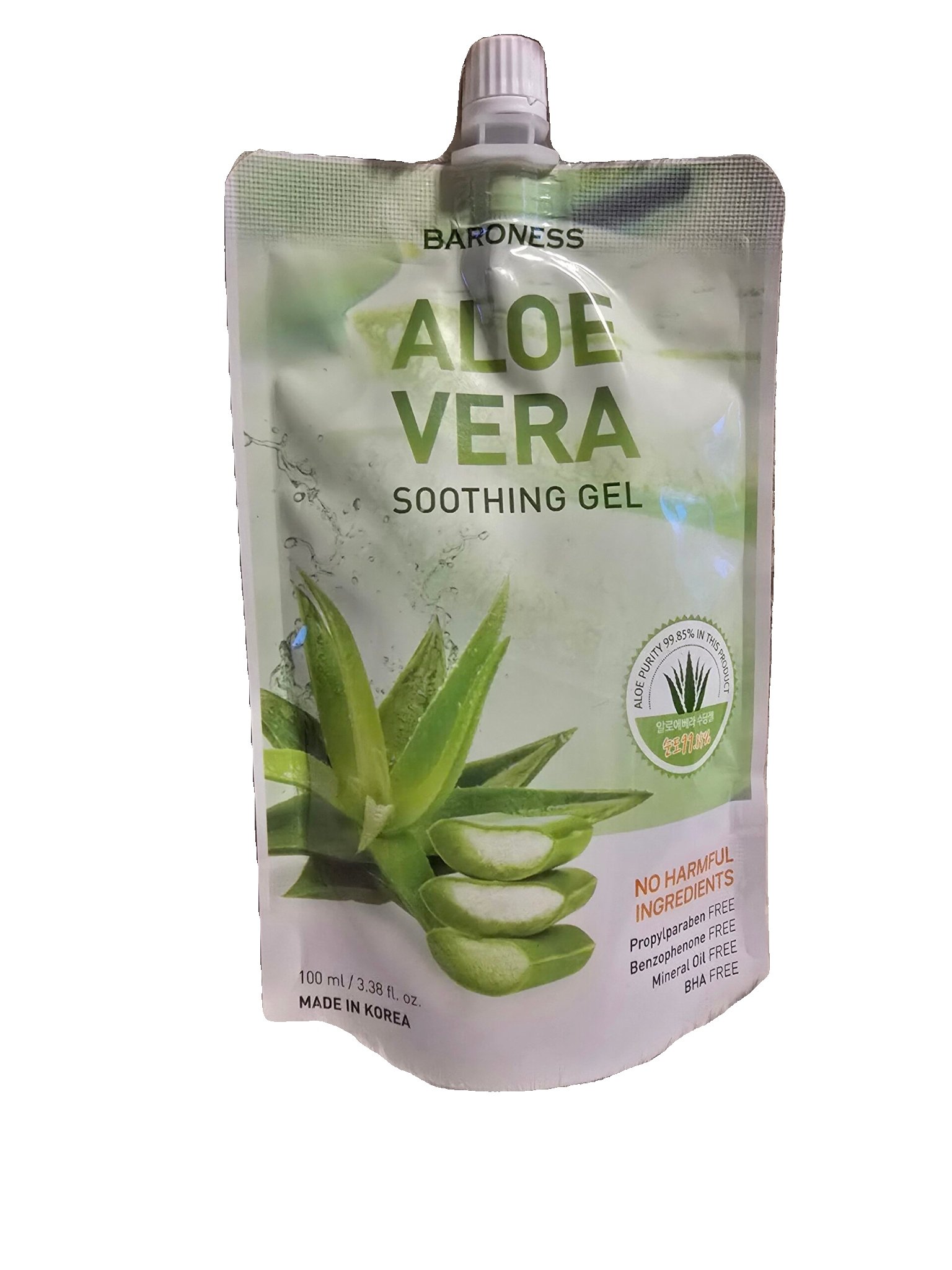 2026/01/wp-1767474567460.jpg Nomierinošs un mitrinošs alvejas gēls sejai un ķermenim Baroness Aloe Vera Soothing Gel - Image 1