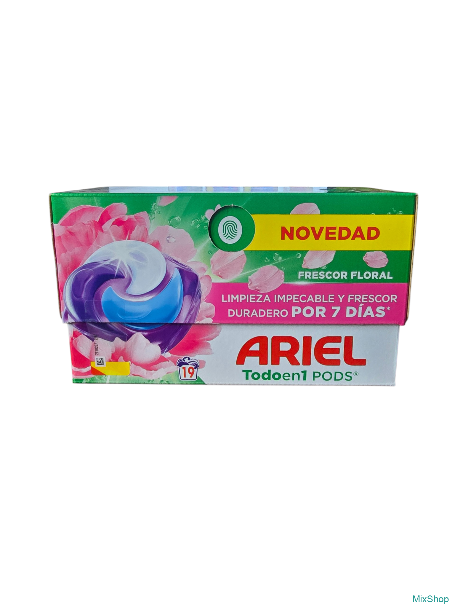 2026/05/1000072503.png Ariel Todo en 1 PODS Frescor Floral — veļas mazgāšanas kapsulas (19 mazgāšanas reizes) - Image 1
