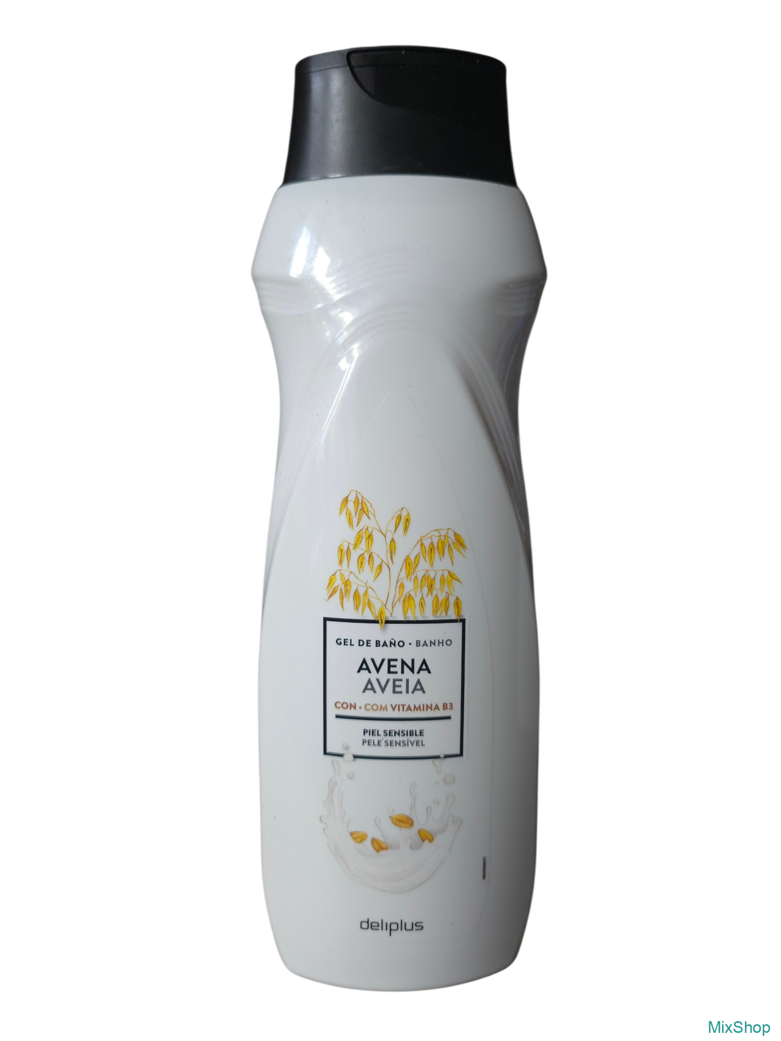 2026/07/1000075453.png Dušas želeja jutīgai ādai Deliplus Gel de Baño Avena con Vitamina B3, 750 ml - Image 1