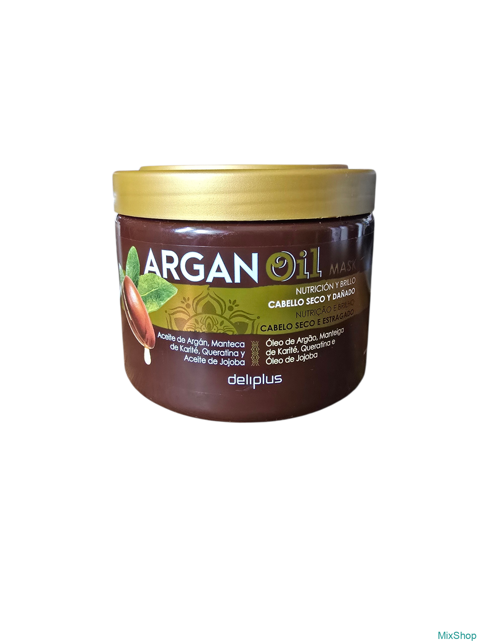 2026/07/1000075899.png Barojoša matu maska Deliplus Argan Oil Mask, 400 ml - Image 1