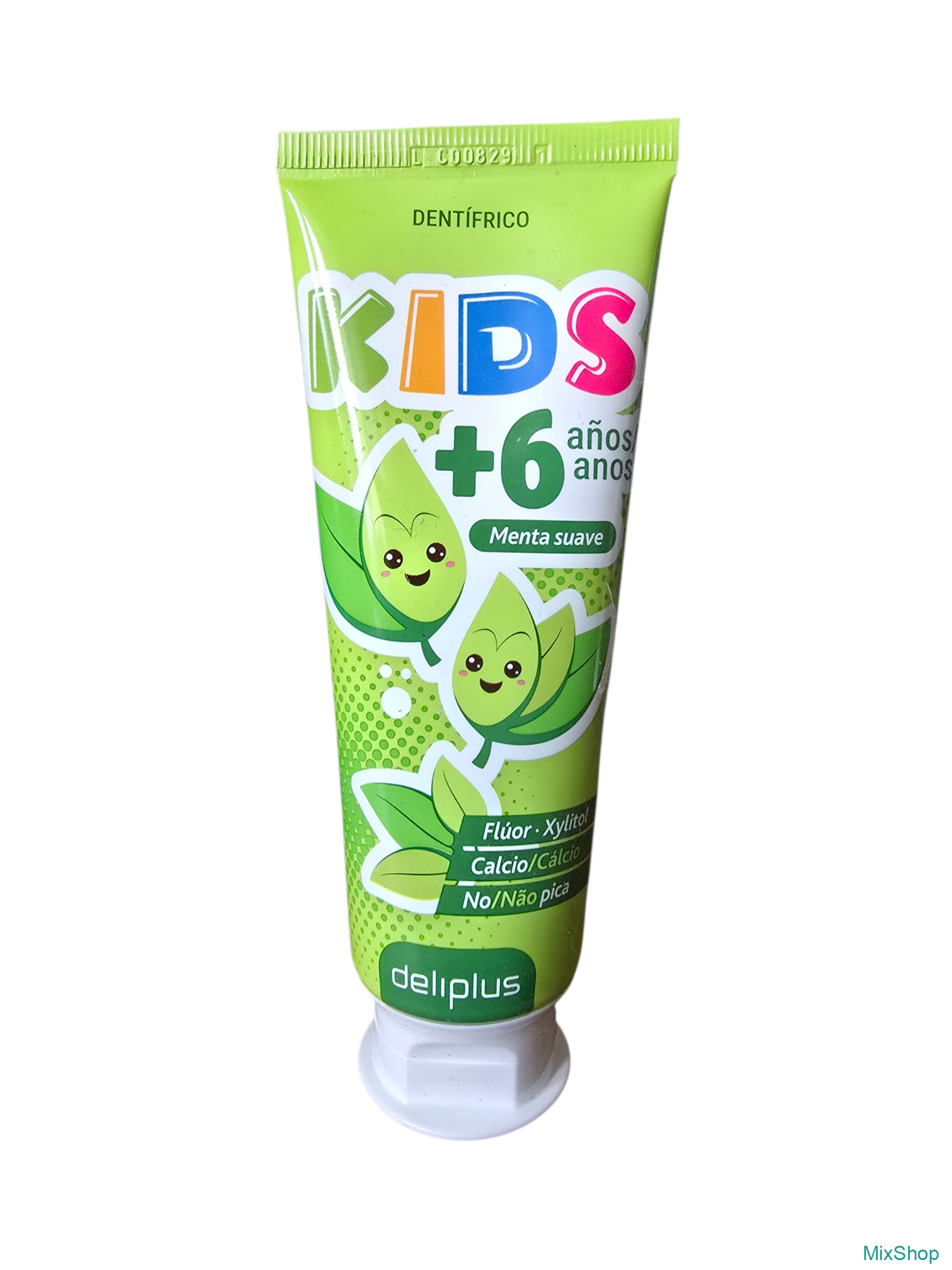 2026/07/1000075956.png Bērnu zobu pasta Deliplus Kids +6 gadi Menta suave, 75 ml - Image 1