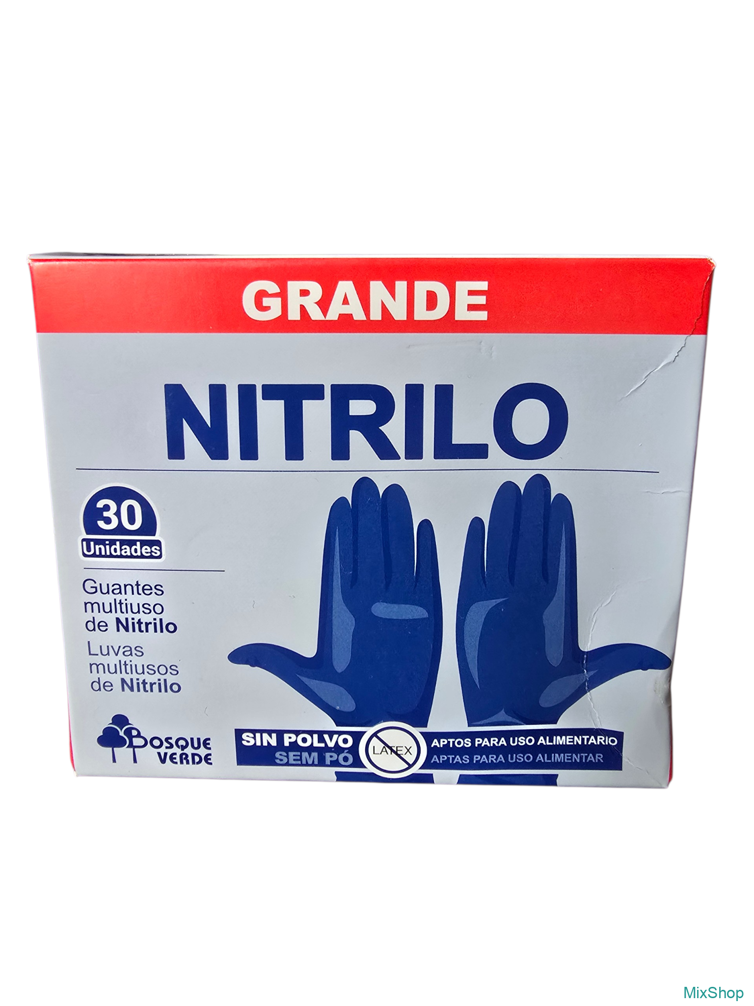 2026/07/1000075972.png Universāli nitrila cimdi Bosque Verde Guantes multiuso de Nitrilo Grande, L izmērs, 30 gab. - Image 1