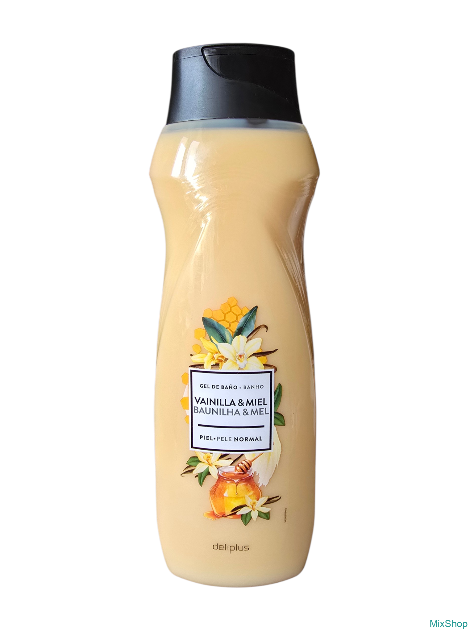 2026/07/1000075973.png Dušas želeja Bosque Verde Deliplus Gel de Baño Vainilla Miel, 750 ml - Image 1