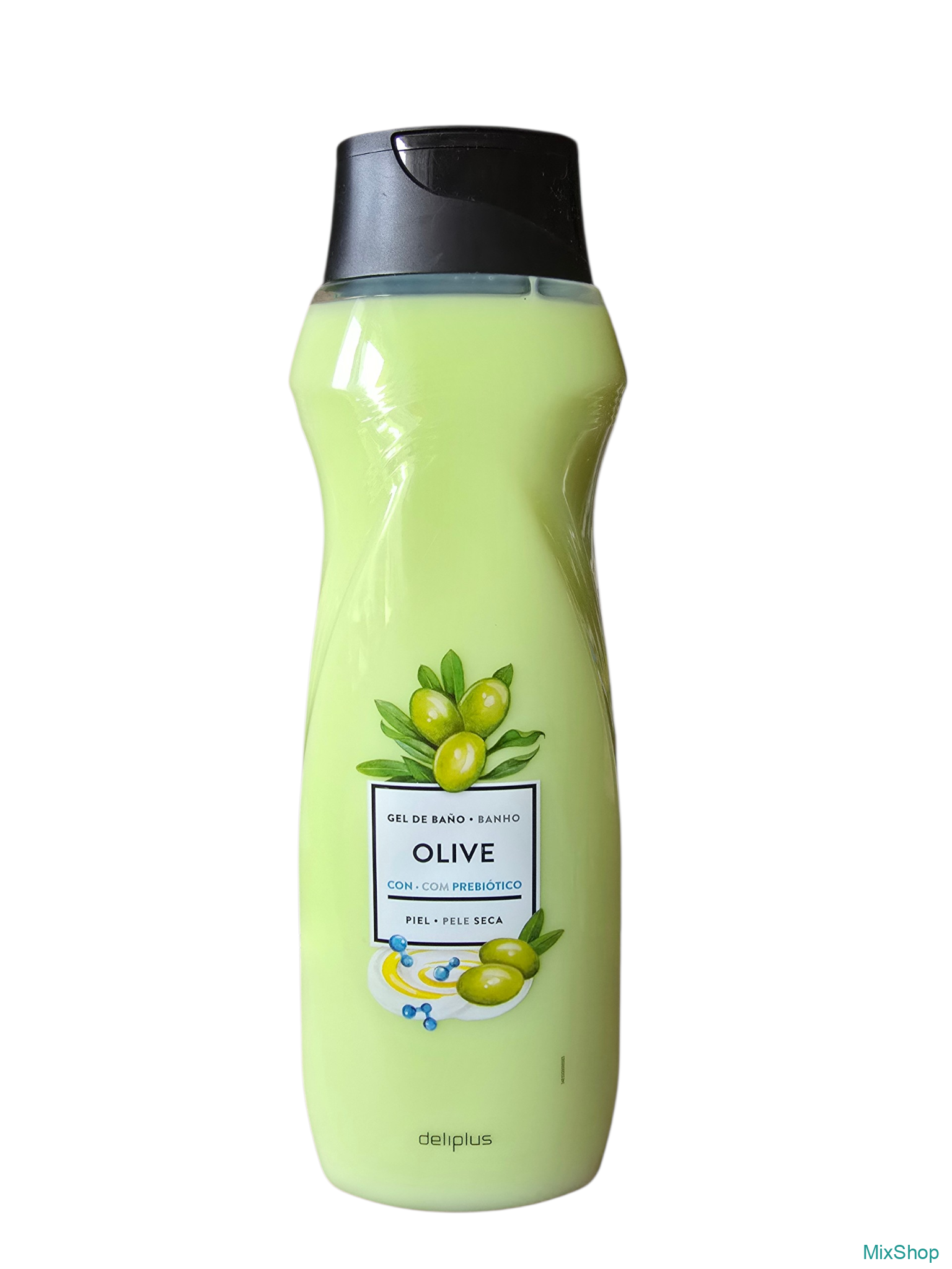 2026/07/1000075977.png Dušas želeja sausai ādai Deliplus Gel de Baño Olive con Prebiótico, 750 ml - Image 1