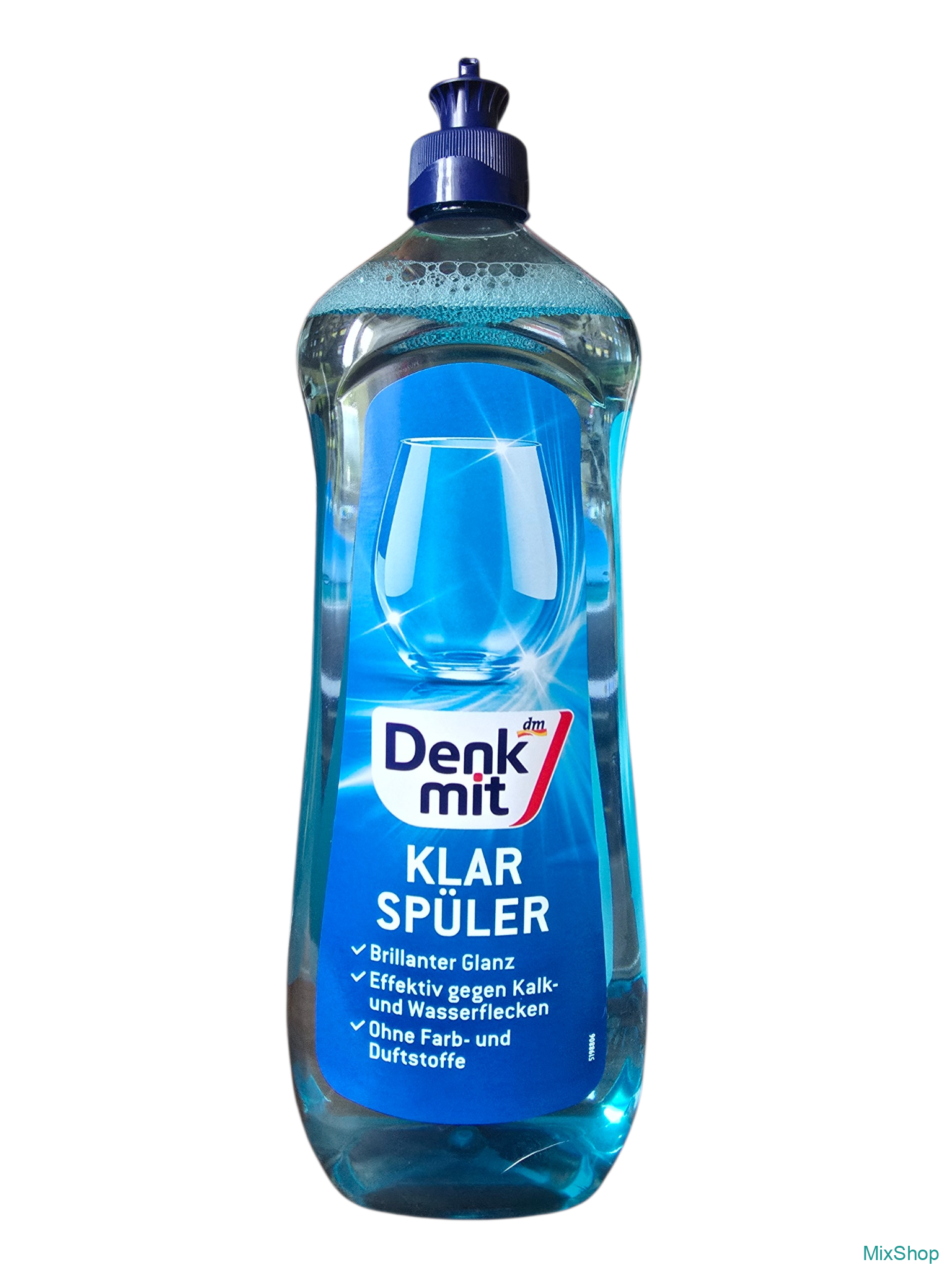2026/08/1000077173.png Trauku mazgājamās mašīnas skalošanas līdzeklis Denkmit Klarspüler, 1 l - Image 1