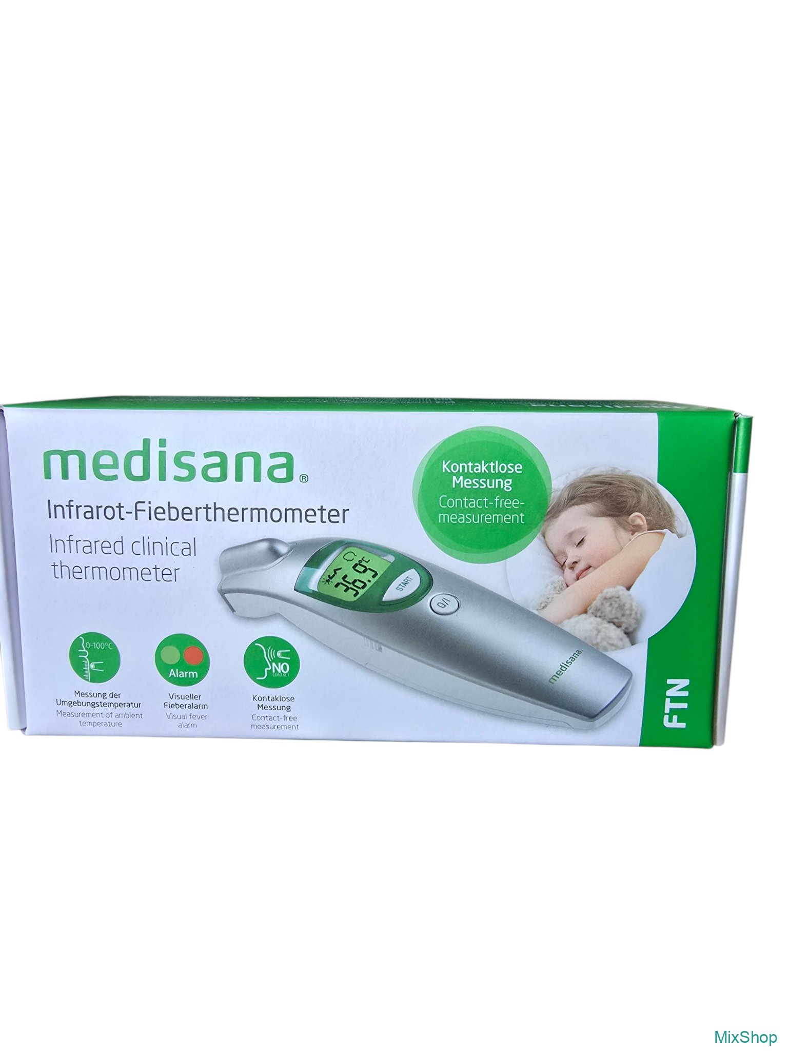 2026/08/1000078123.png Medisana FTN daudzfunkcionāls infrasarkanais bezkontakta termometrs - Image 1