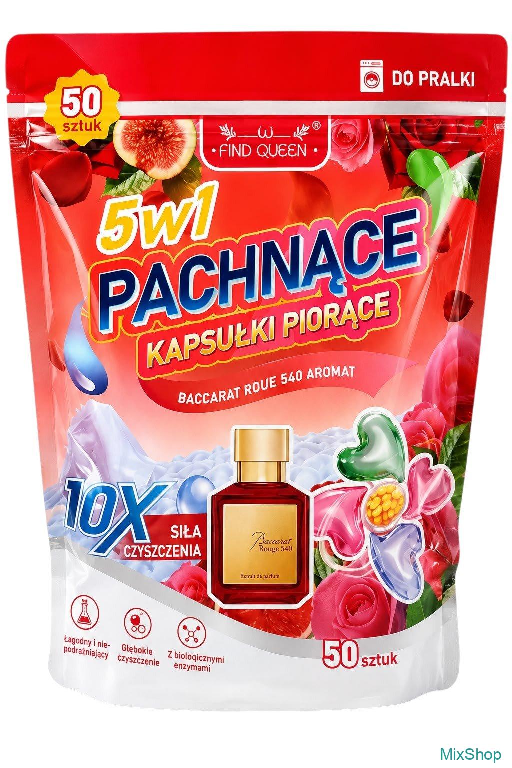 2026/08/1000078481.jpg Find Queen 5in1 Pachnące — Parfimētas veļas mazgāšanas kapsulas (Baccarat Roue 540 Aromat), 50 gab. - Image 1