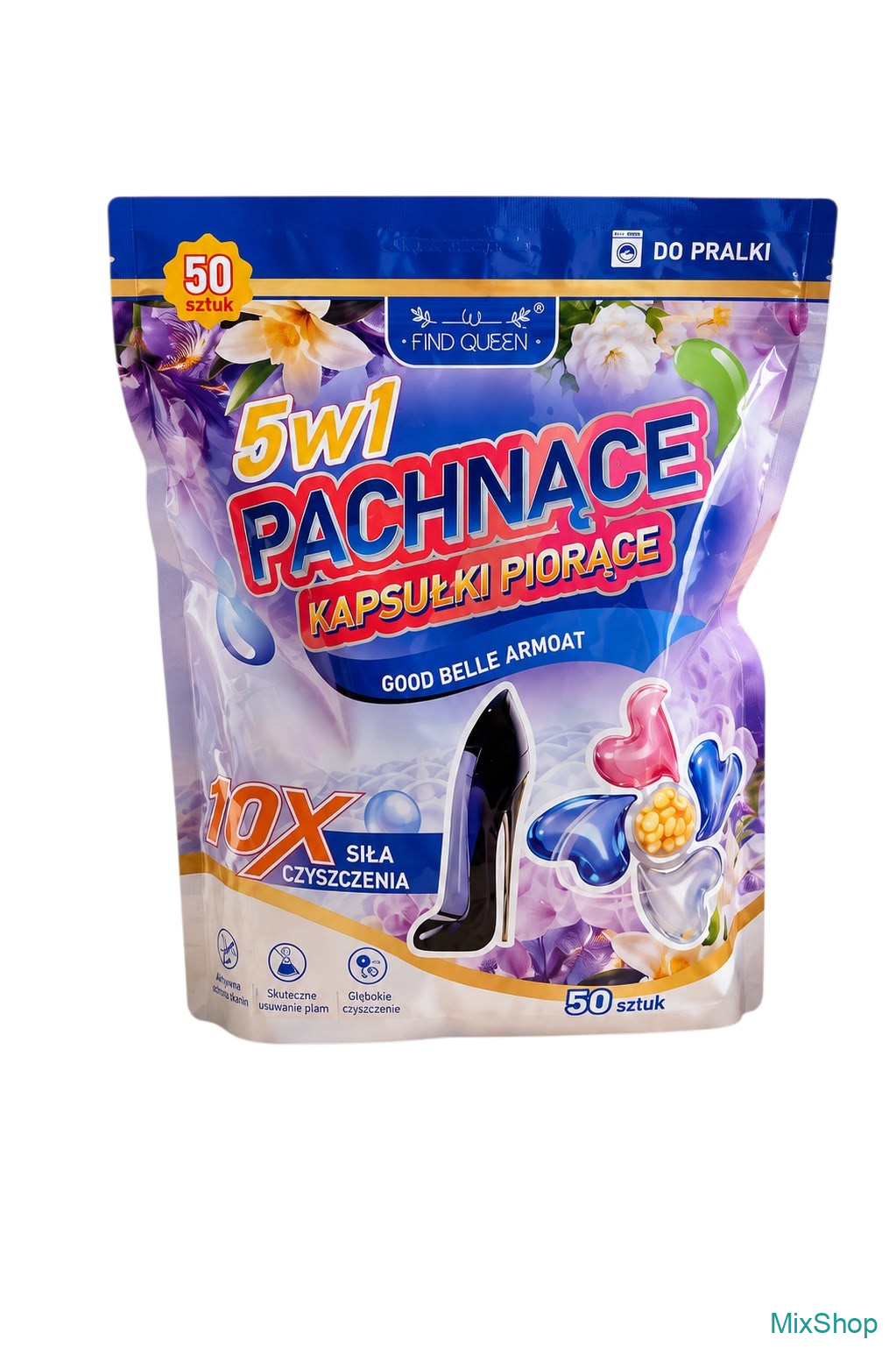 2026/08/1000078485.png Find Queen 5in1 Pachnące — Parfimētas veļas mazgāšanas kapsulas (Xerjoff Aromat), 50 gab. - Image 1
