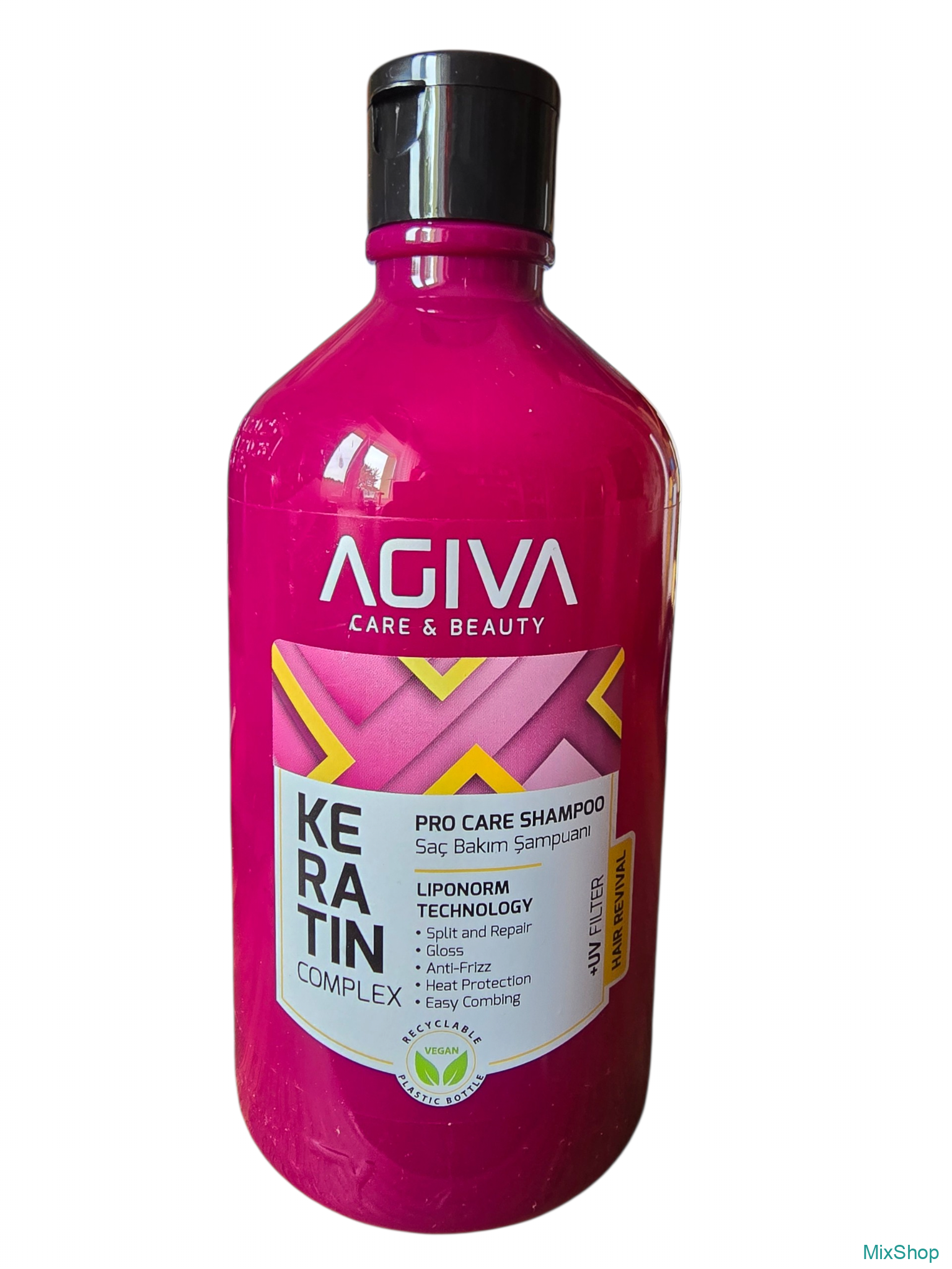2026/09/1000083636.png AGIVA Keratin Complex Pro Care šampūns matu atjaunošanai un aizsardzībai, 500 ml - Image 1