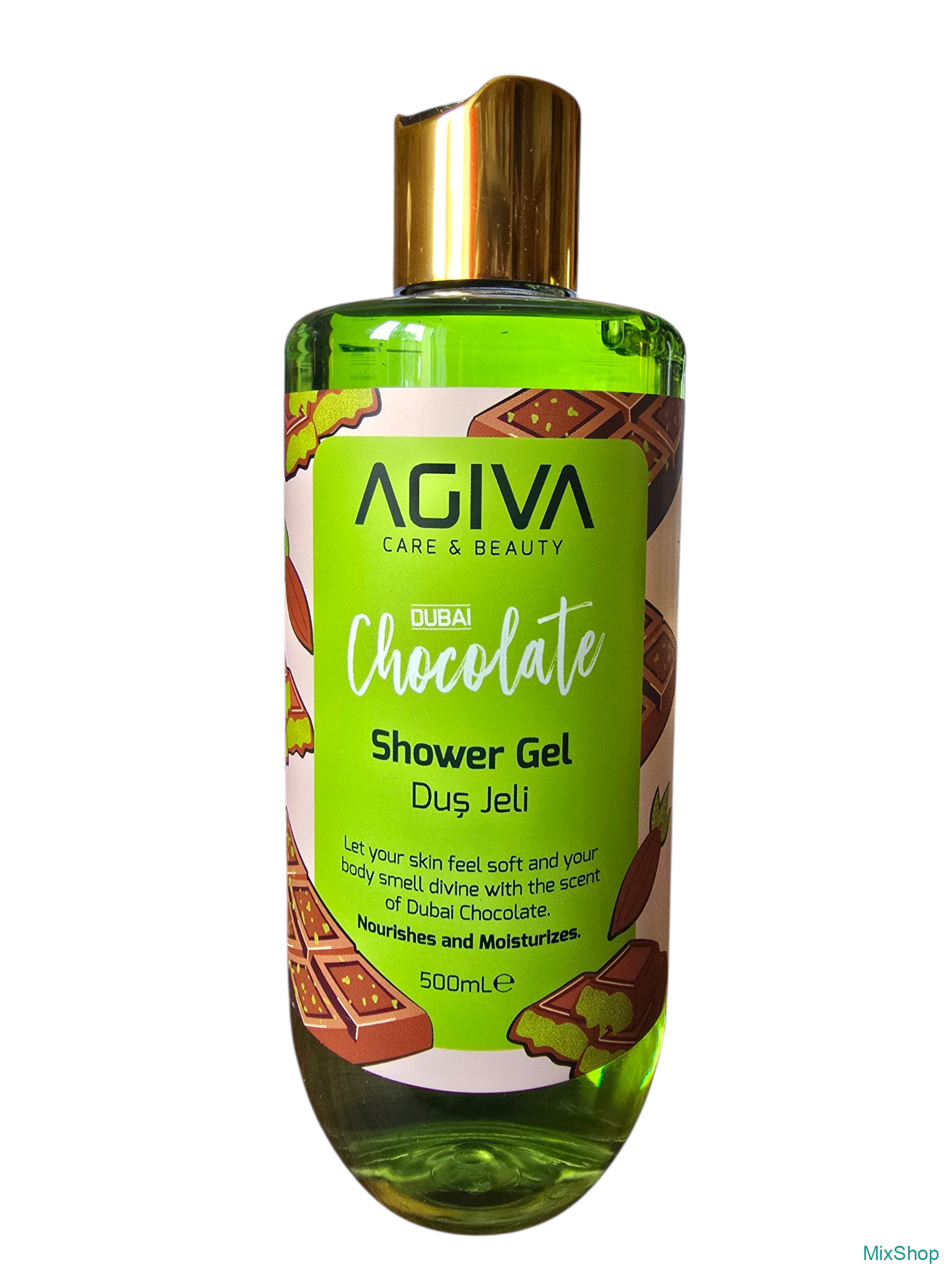 2026/09/1000083643.png AGIVA Dubai Chocolate ekskluzīva un mitrinoša dušas želeja, 500 ml - Image 1