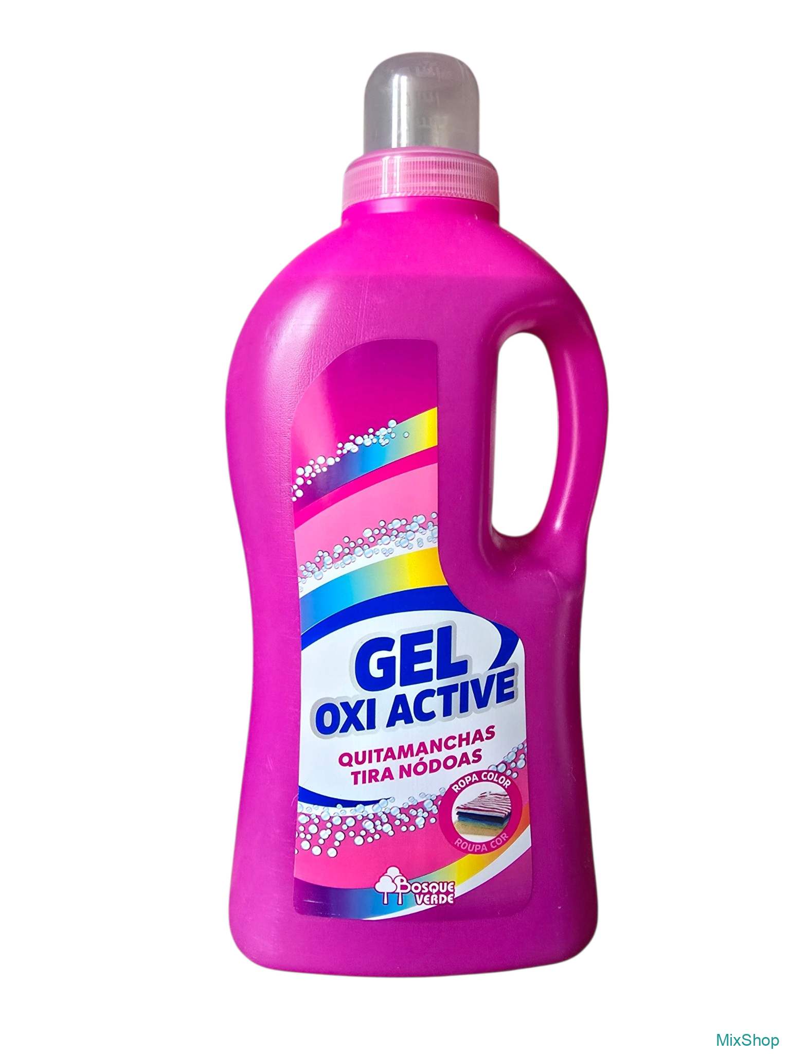 2026/09/1000084772.png Skābekļa gela traipu tīrītājs krāsainai veļai Bosque Verde Gel Oxi Active, 1000ml - Image 1