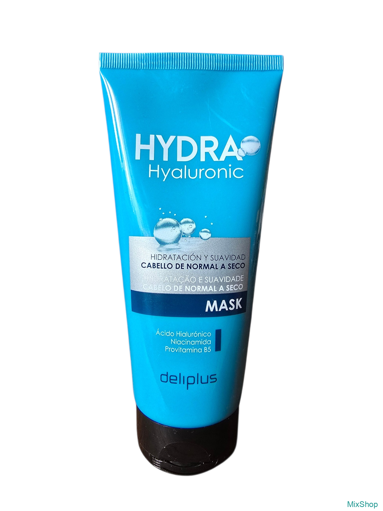2026/09/1000084781.png Mitrināšanai un spīdumam matu maska Deliplus Hydra Hyaluronic Mask, 200 ml - Image 1