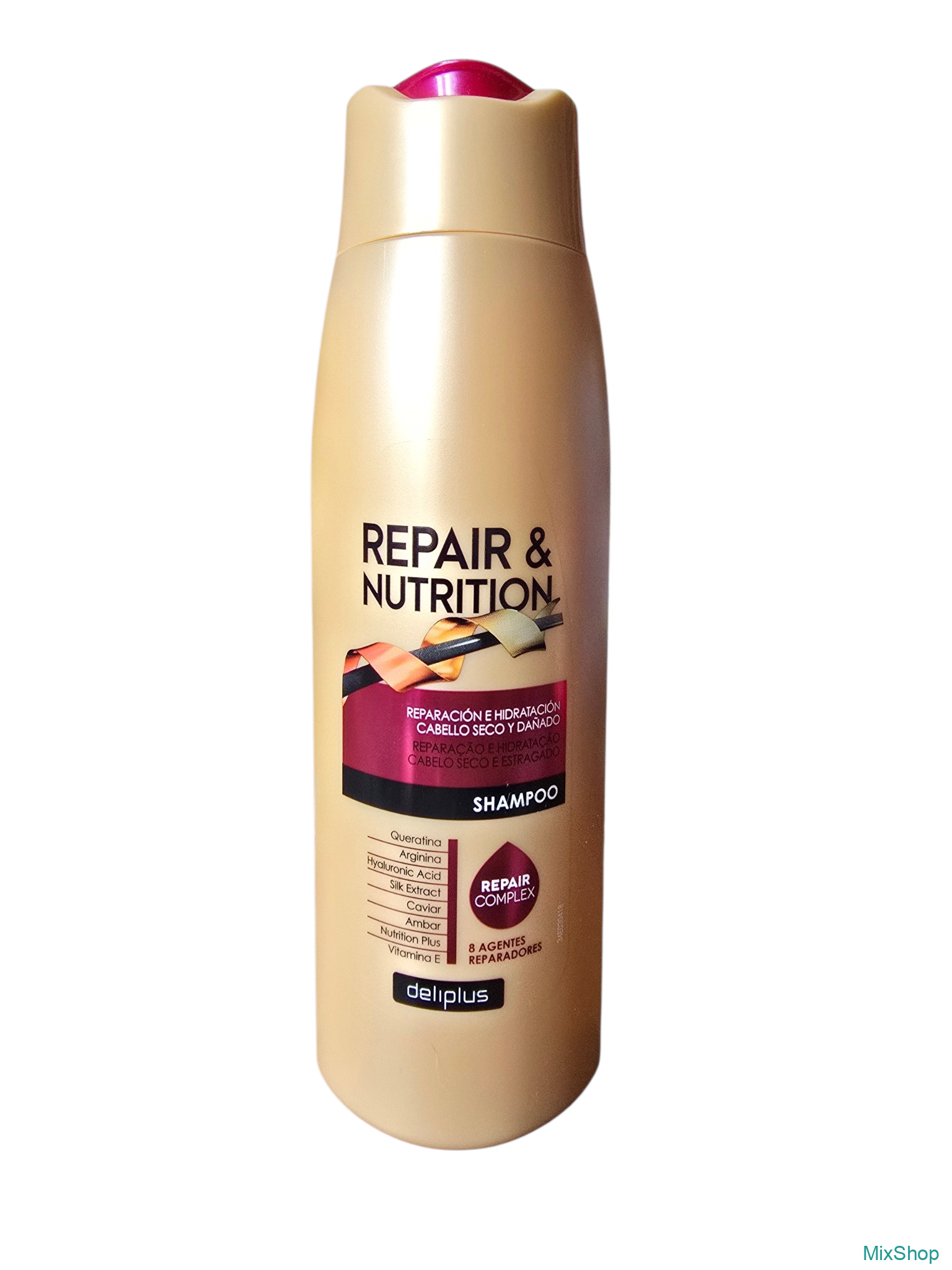 2026/09/1000084802.png Atjaunojošs šampūns sausiem un bojātiem matiem Deliplus Repair & Nutrition Shampoo, 400 ml - Image 1